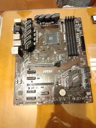 Componentes PC MSI: Placa Base, Fuente, CPU y RAM
