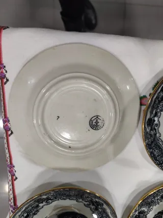 Antiguo juego de tazas Pickman