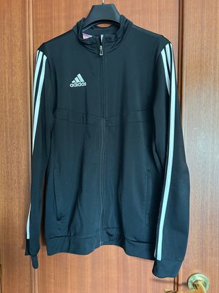 Sudadera Adidas Negra y Blanca