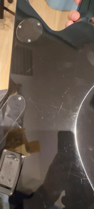 Guitarra Harley Benton EX-84 BK Negra Drop B