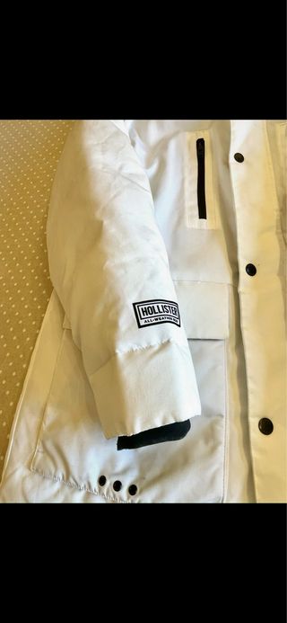 Chaqueta Hollister Blanca Talla XL Americana ( XXL