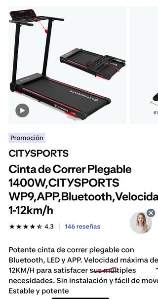 Tapis roulant Citysports