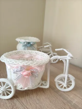 Lote 2 Bicicletas Decorativas Mimbre