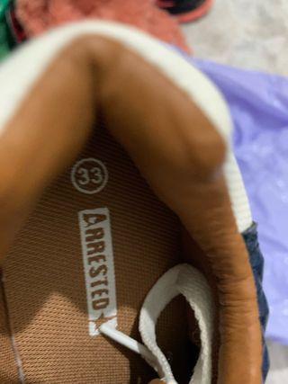 Zapatillas deportivas azul y blanco