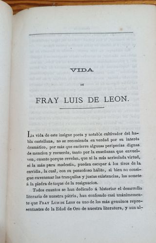 OBRAS SELECTAS DE FRAY LUIS DE LEON