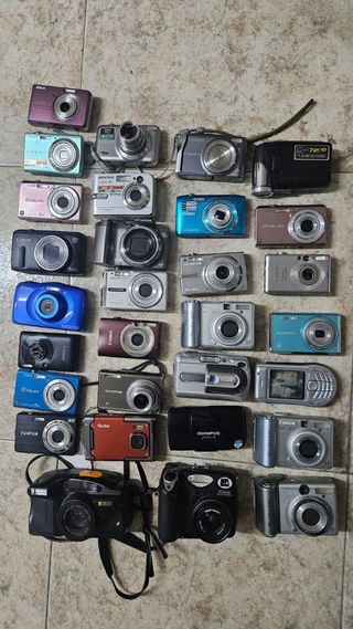Lote 31 Cámaras Digitales Compactas Varias Marcas.