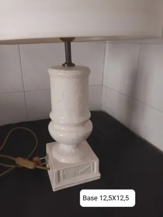 Candeeiro cerâmica vintage craquelado