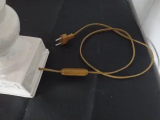 Candeeiro cerâmica vintage craquelado