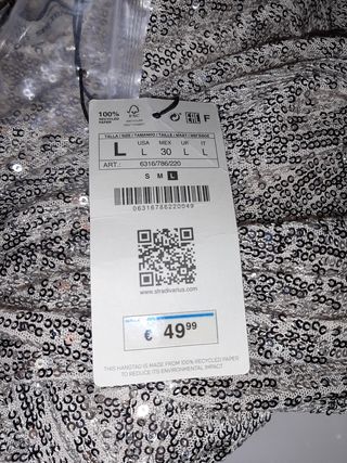 Vestido corto cruzado lentejuelas dorado