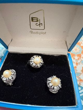 Conjunto de Anillo y Pendientes Rodipiat talla 15