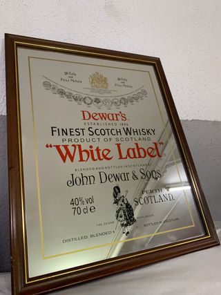 Espejo Dewar's White Label 44x55