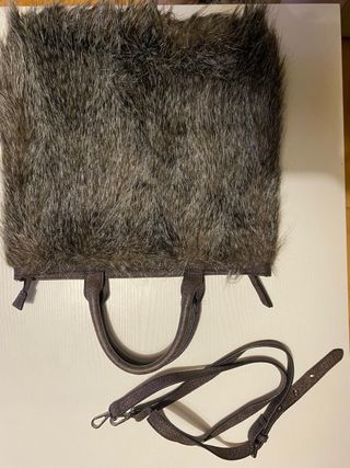 Bolso pelo y piel
