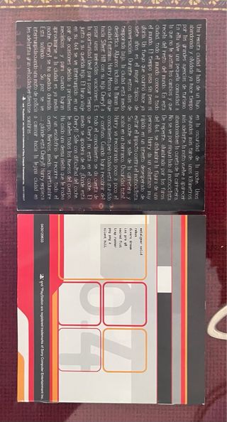 Folletos Metal Gear PS1 🇪🇸