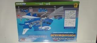 Avión Policía Porta Vehículos Juguete