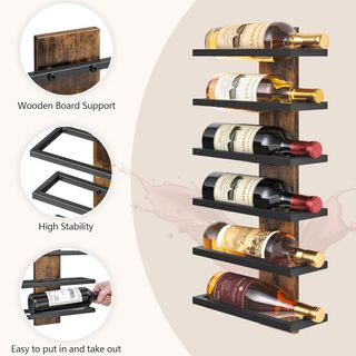 Botellero de pared para 6 botellas