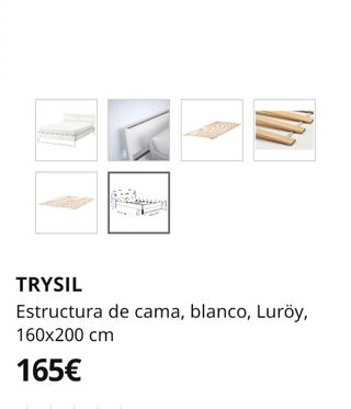 Cama Ikea 160x200 Blanca