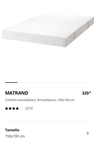 Cama Ikea 160x200 Blanca