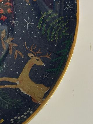 Platos decorativos de decoupage pintados a mano