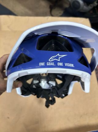 Casco Alpinestars Bici Enduro Azul/Blanco Talla L