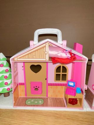 Casa de Nieve con Muñeca y Accesorios