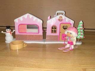 Casa de Nieve con Muñeca y Accesorios