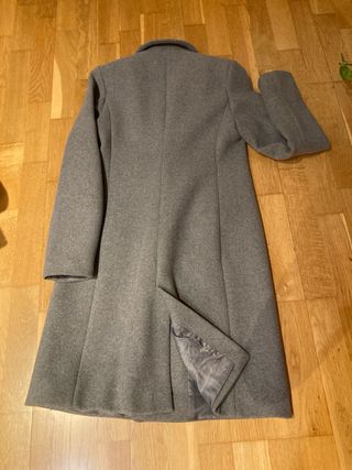 Abrigo de paño gris de alta calidad