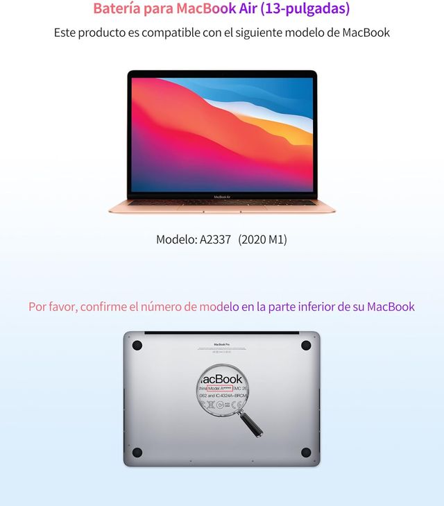 ASMARK Batería MacBook Air A2337 A2389 13 Pulgadas