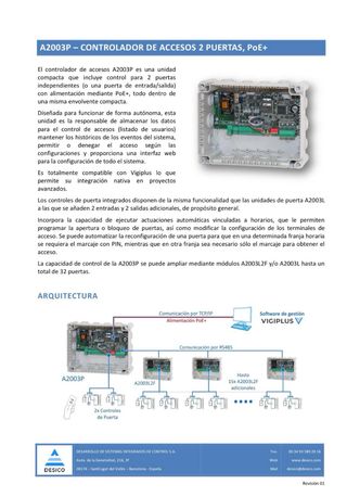 Armario DESICO A2003P Control Accesos/Segur