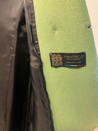 Abrigo Zara Verde Talla S