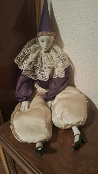 Arlequín de porcelana vintage