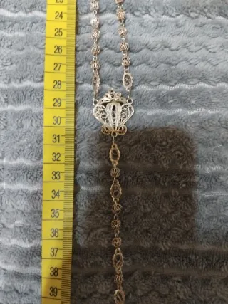 Rosario antiguo filigrana