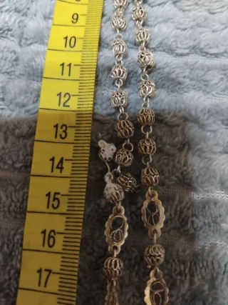 Rosario antiguo filigrana