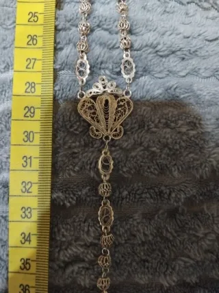 Rosario antiguo filigrana