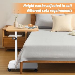 Mesa auxiliar con ruedas, altura ajustable