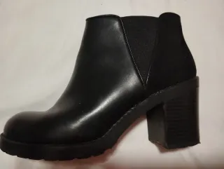 Botines negros tacón plataforma talla 37