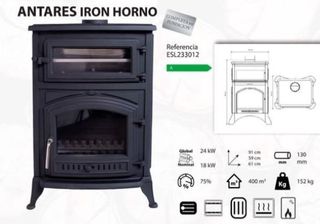 Estufa Antares Iron Horno Fundicion MAD2010