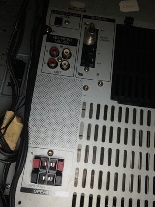 Sony R700 Equipo de Sonido CD Doble Cassette