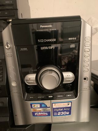 Sony R700 Equipo de Sonido CD Doble Cassette