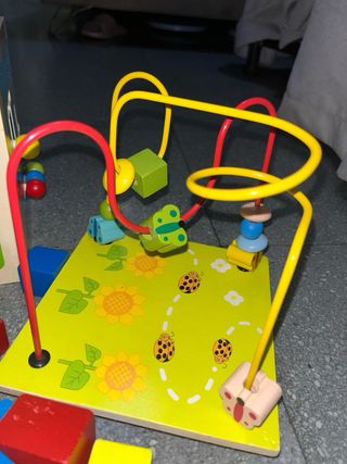 Juguetes de madera sensoriales para bebés