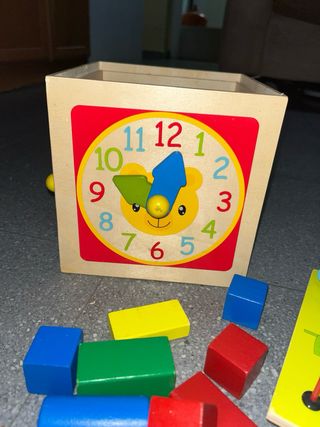 Juguetes de madera sensoriales para bebés