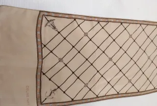 Fular pequeño Celine Beige/Marrón