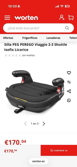 Silla PEG PEREGO Viaggio 2-3 Shuttle Isofix Licori