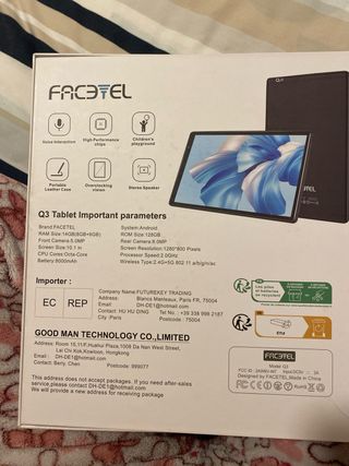 Tablet Facotel Q3 Blanca y Dorada