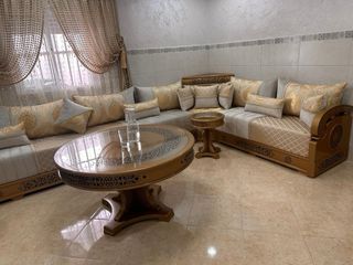 Salón Marroquí Marrón y Dorado