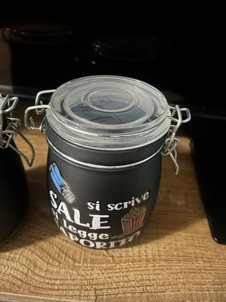 Contenitori Zucchero e Sale Neri