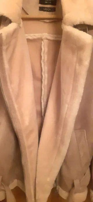 Cazadora Piel Sintética Rosa ,prenda mucho abrigo