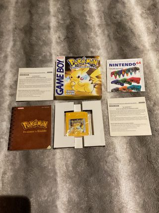 Pokémon Amarillo Edición Pikachu Game Boy