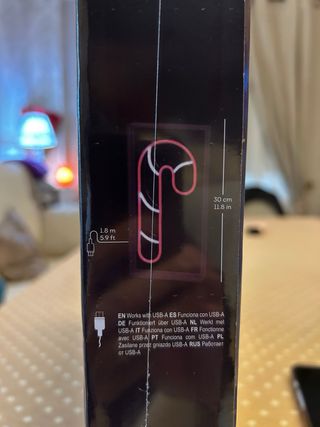 Luces Neón Navideñas (2 uds.) 30 cm alto