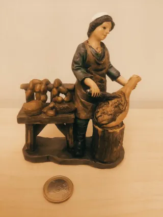 Statuina Macellaio per presepe