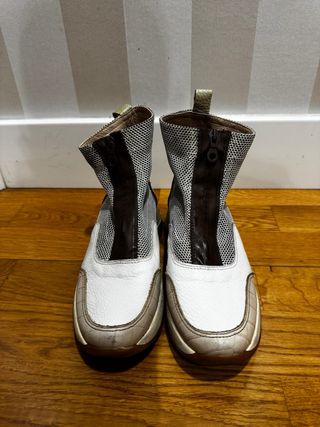 Zapatilla Mujer Hispanitas. Gris/Beige. Talla 37